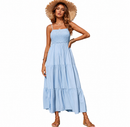 Vestido Midi com Alças Finas e Saia Fluida – Bella