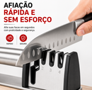 Afiador de Facas Profissional 4 Estágios | Amola Facas e Tesouras com Precisão