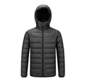 Jaqueta Puffer Masculina Impermeável com Capuz