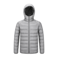 Jaqueta Puffer Masculina Impermeável com Capuz