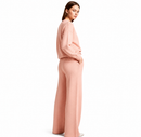 Conjunto Feminino de Suéter de Tricô e Calça Pantalona