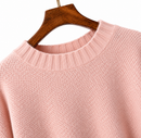 Conjunto Feminino de Suéter de Tricô e Calça Pantalona