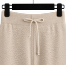 Conjunto Feminino de Suéter de Tricô e Calça Pantalona