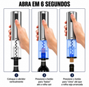 Kit Abridor de Vinho Elétrico 4 Peças com Base e Acessórios