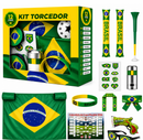 Kit Torcida Brasil 12 Peças Completo para Jogos e Eventos