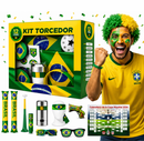 Kit Torcida Brasil 12 Peças Completo para Jogos e Eventos