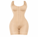 Body Modelador com Alças e Shorts, Controle Abdominal, Levanta Bumbum e Zíper Íntimo