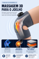 Joelheira Massageadora Elétrica com Aquecimento e Vibração